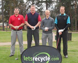 The Biffa team which won this year's industry golf tournament at Brocket Hall